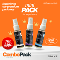 Mini PACK Combo pack Velvet aqua, Oasis, Royale 20ml × 3