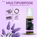 72hour Lilac Car Perfume 50ml – Long Lasting Premium Fragrance – Multipurpose Air Freshener for Car, Home & Office – Miski Fragrance