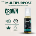 72hour Oudh Khallab Crown Series Car Perfume 50ml – Long Lasting Premium Fragrance – Multipurpose Air Freshener for Car, Home & Office – Miski Fragrance