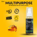 72hour Black Amber Car Perfume 50ml – Long Lasting Premium Fragrance – Multipurpose Air Freshener for Car, Home & Office – Miski Fragrance